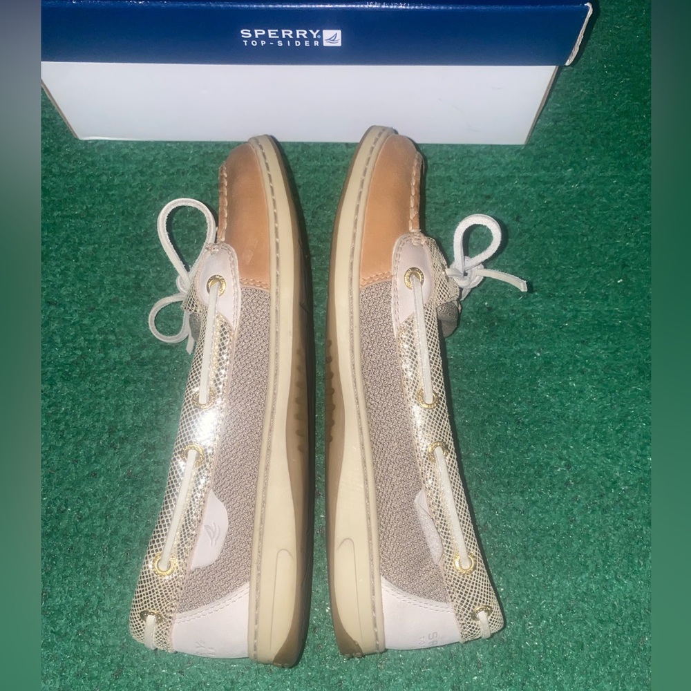 Sperry Angelfish Python Linen-Gold - image 4